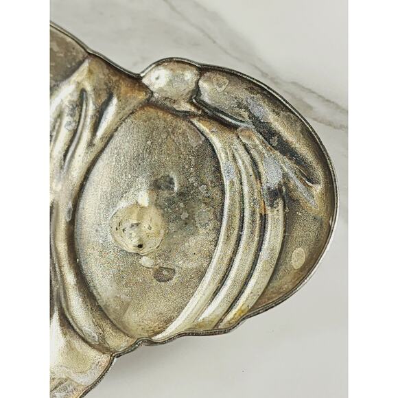 Christmas Towle Serving Tray Candy Dish Silverplated Penguin Shaped 12" Holidays - Picture 12 of 15